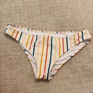 White striped bikini bottoms!!